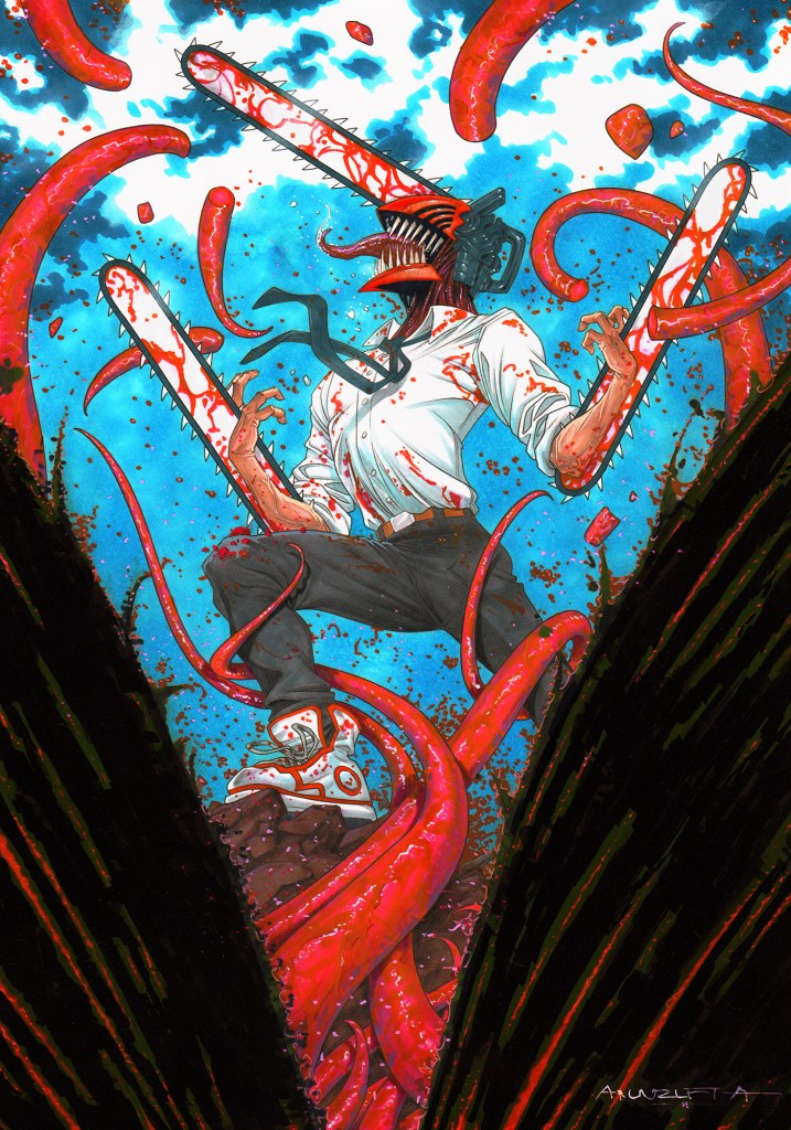 Chainsawman – A3 – Polychromes&Copics – €1200
